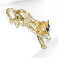 Alloy Enamel Leopard Brooch Pin For Creative Fashion Apparel view 4