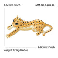 Alloy Enamel Leopard Brooch Pin For Creative Fashion Apparel view 6