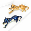 Alloy Enamel Leopard Brooch Pin For Creative Fashion Apparel view 3