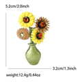 Alloy Enamel Small Flower Vase Brooch For Women's Cardigans view 4