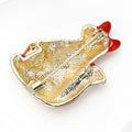 Alloy Enamel Fox Brooch For Creative Animal Fashion Decoration view 4