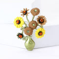 Alloy Enamel Van Gogh Vase Brooch Pin For Women's Apparel view 1