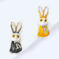 Alloy Enamel Rabbit Brooch Fashion Collar Pin For Apparel view 3