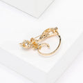 Alloy Rhinestone Enamel Cat Brooch Pin For Cute Animal Accessories view 3