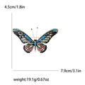 Alloy Rhinestone Butterfly Brooch Pin For Fashion Clothing Accessories view 6