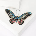 Alloy Rhinestone Butterfly Brooch Pin For Fashion Clothing Accessories view 4