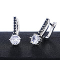 Elegant Women's Micro Pave Zircon Ear Cuffs, Classic European Style Versatile Ear Jewelry Earrings view 2