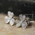 Elegant Women's Pave Zircon Stud Earrings, Micro Inlaid Fashion Ear Jewelry view 2
