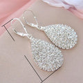 Fashion OL Women's Full Pave Rhinestone Stud Earrings, European Style Ear Jewelry view 2