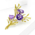 Handmade Metal Alloy Branch Brooch Pin For Women Clothing Fastening view 2