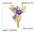 Handmade Metal Alloy Branch Brooch Pin For Women Clothing Fastening view 5