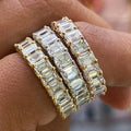Full Paved Zircon Proposal Ring For Women, Creative Eternity Band Fashion Jewelry view 1