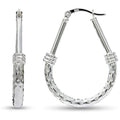 Fashion Simple Women's Alloy Large Hoop Drop Earrings Street Nightclub Jewelry view 3