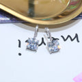 High End Square Zircon Earrings For Women, European American Versatile Fashion Jewelry view 3