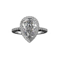 Creative Sparkling Water Drop Zircon Wedding Ring For Women Bridal Jewelry view 5