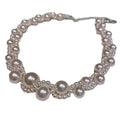 Korean Style Faux Pearl Geometric Round Collarbone Necklace For Women view 5