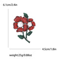 Alloy Rhinestone Pearl Flower Brooch Pin For Women's Apparel view 4