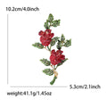 Rhinestone Alloy Rose Flower Brooch Pin For Elegant Suit Accessories view 6