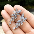 High End Water Drop Zircon Dangle Earrings For Women, Cross Border Fashion Jewelry view 5