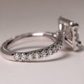 Sparkling Square Cubic Zirconia Proposal Ring For Women, European Style Wedding Jewelry view 2