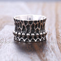 Punk Alloy Skull Head Men's Ring, European American Street Trend Finger Jewelry view 2