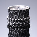 Punk Alloy Skull Head Men's Ring, European American Street Trend Finger Jewelry view 3