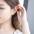 Korean Commuter Bow Stud Earrings, Heavy Micro Pave Zircon Light Luxury Small Jewelry For Women view 3