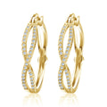 European Fashion Micro Paved Zircon Earrings For Women Versatile Jewelry Accessories view 3