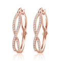 European Fashion Micro Paved Zircon Earrings For Women Versatile Jewelry Accessories view 4