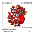 Alloy Glass Brooch Pin For Elegant Women's Clothing Accessories view 8