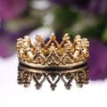Alloy Electroplated Pattern Ring For Women, European American Fashion Personality Jewelry view 3