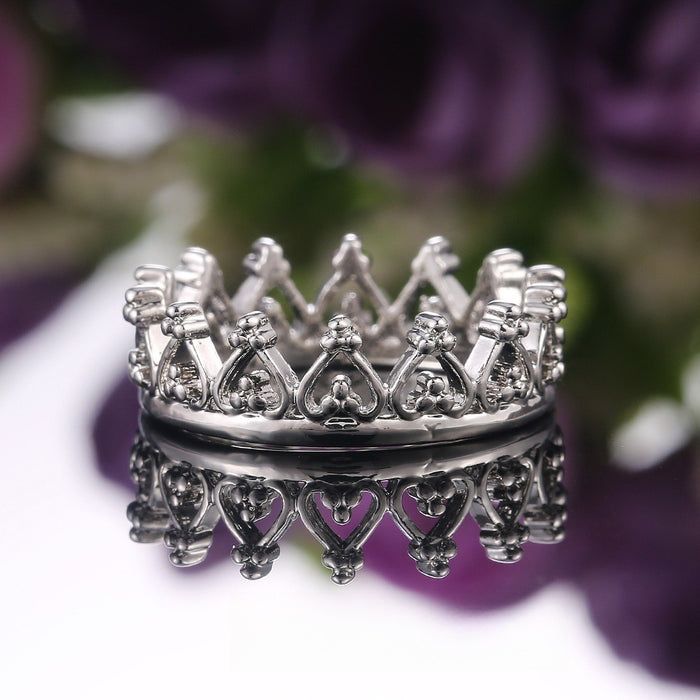 Alloy Electroplated Pattern Ring For Women, European American Fashion Personality Jewelry