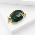 Cartoon Alloy Enamel Clownfish Brooch Pin For Suits And Shirts view 3