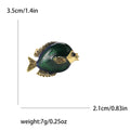 Cartoon Alloy Enamel Clownfish Brooch Pin For Suits And Shirts view 4