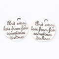 Zinc Alloy Round Tag Charm Pendant No.800358 for DIY Necklace Bracelet Jewelry Making view 3