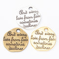 Zinc Alloy Round Tag Charm Pendant No.800358 for DIY Necklace Bracelet Jewelry Making view 5