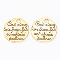 Zinc Alloy Round Tag Charm Pendant No.800358 for DIY Necklace Bracelet Jewelry Making view 2