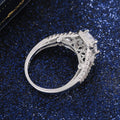 Classic Women Copper Plated Zircon Proposal Ring, European American Cross Border Jewelry view 3