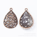 Zinc Alloy Teardrop Charm Pendant No.696801 for DIY Necklace Bracelet Jewelry Making view 2