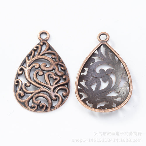 Zinc Alloy Teardrop Charm Pendant No.696801 for DIY Necklace Bracelet Jewelry Making