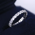 Full Pave Zircon Band Ring For Women Trendy Stackable Finger Ring Fashion Jewelry Accessories view 4