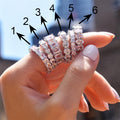 Full Pave Zircon Band Ring For Women Trendy Stackable Finger Ring Fashion Jewelry Accessories view 1