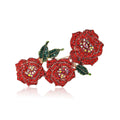 Alloy Rhinestone Flower Brooch For Elegant Clothing And Collar Decoration view 5