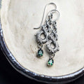 European American Fashion Long Rhinestone Drop Earrings, Trendy Women's Dangle Jewelry view 3