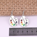 Creative Palette Drop Earrings For Women Fashion Student Jewelry Accessories view 2