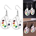 Creative Palette Drop Earrings For Women Fashion Student Jewelry Accessories view 4