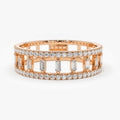 Full Eternity Pave Cubic Zirconia Women's Ring, Versatile European Style Jewelry view 4