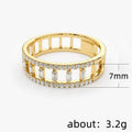 Full Eternity Pave Cubic Zirconia Women's Ring, Versatile European Style Jewelry view 5