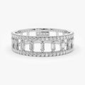 Full Eternity Pave Cubic Zirconia Women's Ring, Versatile European Style Jewelry view 2