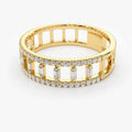Full Eternity Pave Cubic Zirconia Women's Ring, Versatile European Style Jewelry view 3